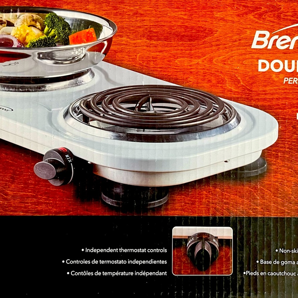 Electric double burner